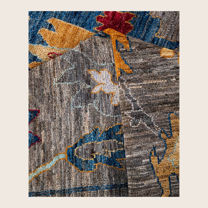 Image for Brown Traditional Oushak Wool Rug - 8'5" x 9'11"