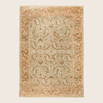 Image for Orange Beige Traditional Silk Wool Blend Rug - 10'x 14'