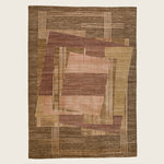 Image for Bourbon Contemporary Silk Wool Linen Blend Rug - 9' x 12'