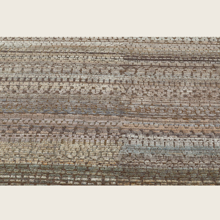 Image for Coffee Transitional Silk Rug - 10' x 14'