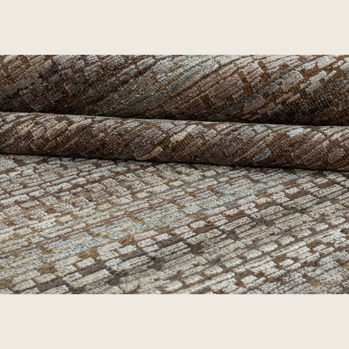 Image for Coffee Transitional Silk Rug - 10' x 14'