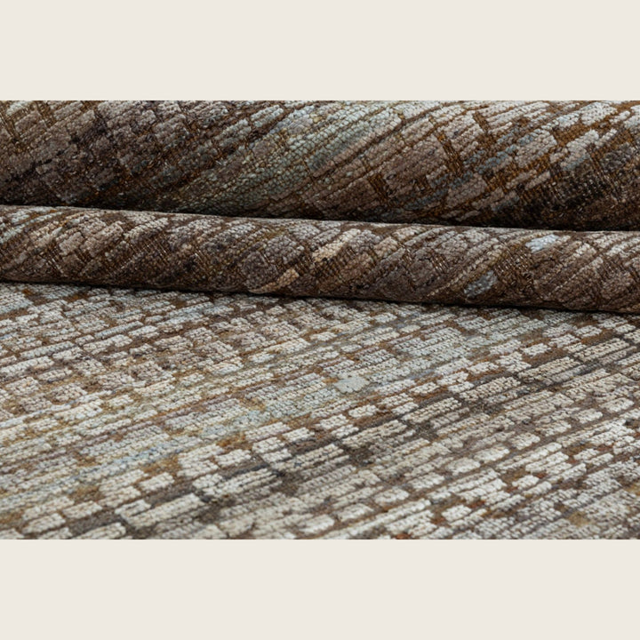Image for Coffee Transitional Silk Rug - 10' x 14'