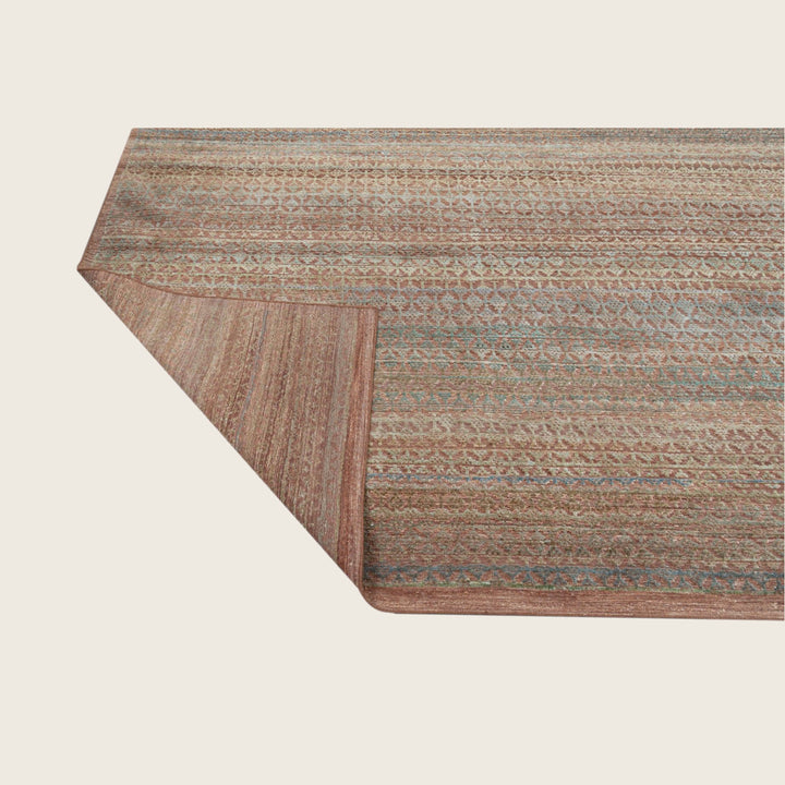 Image for Dusty Rose Transitional Silk Rug - 9' x 12'