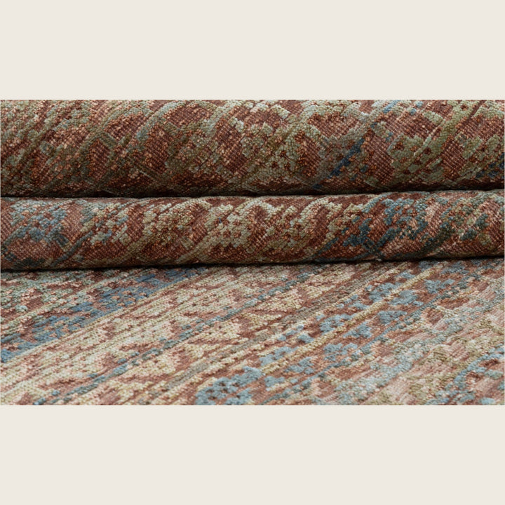 Image for Dusty Rose Transitional Silk Rug - 9' x 12'
