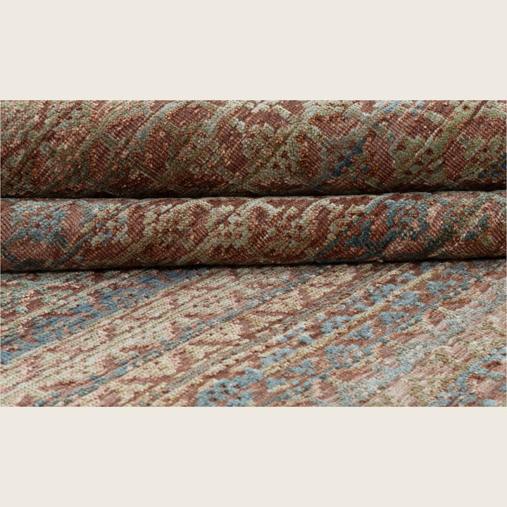 Image for Dusty Rose Transitional Silk Rug - 9' x 12'