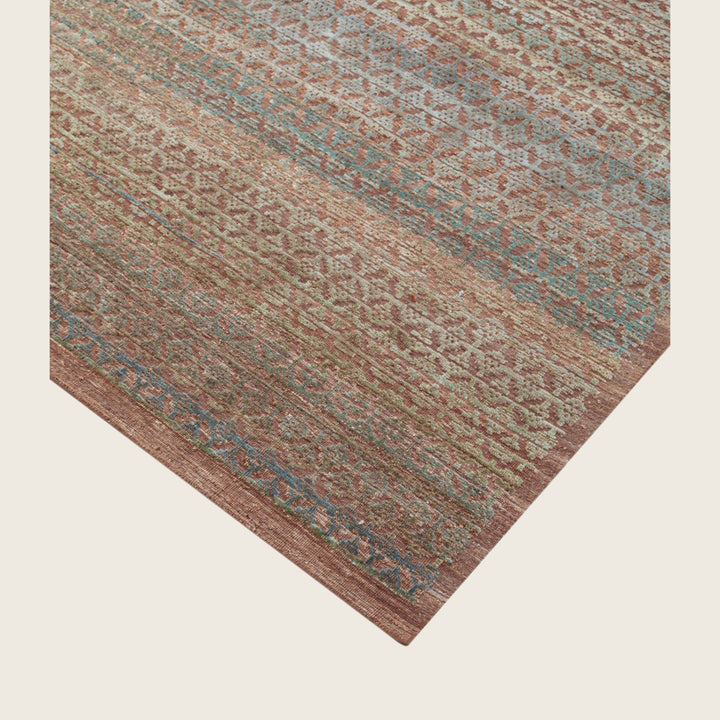 Image for Dusty Rose Transitional Silk Rug - 9' x 12'