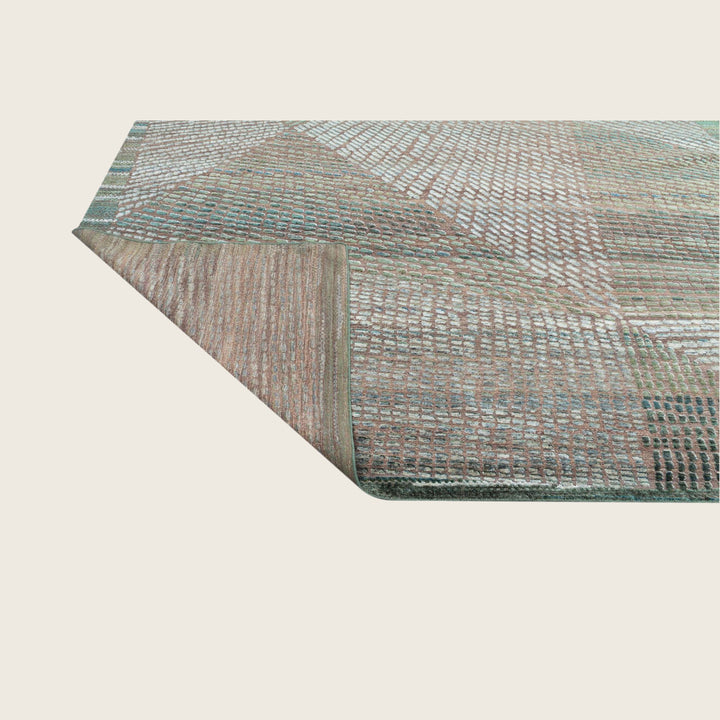 Image for Green Blue Transitional Silk Rug - 10' x 14'