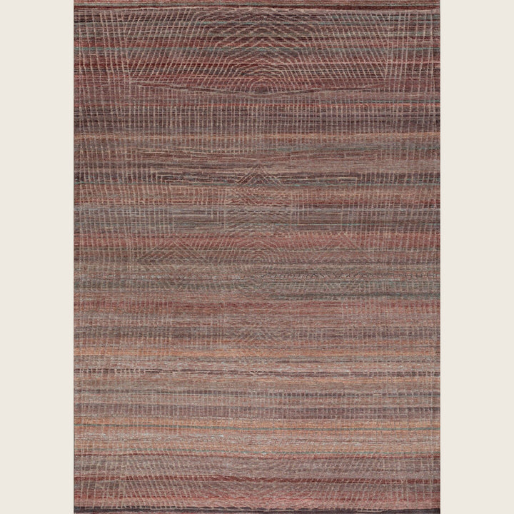 Image for Wine Grey Transitional Silk Rug - 10' x 14'
