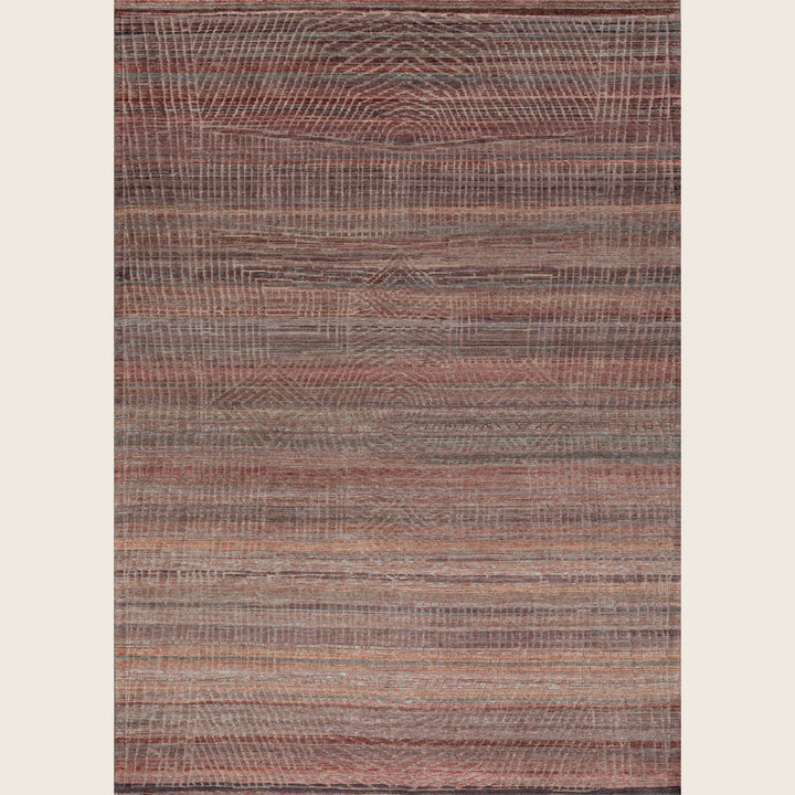 Image for Wine Grey Transitional Silk Rug - 10' x 14'