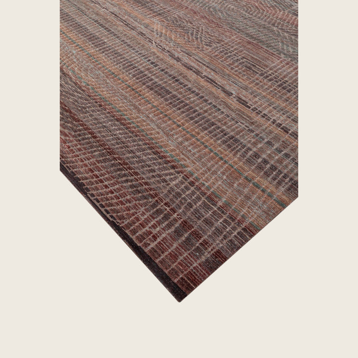 Image for Wine Grey Transitional Silk Rug - 10' x 14'
