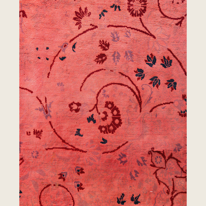Pink Traditional Samsara Wool Rug - 8' x 10'2"