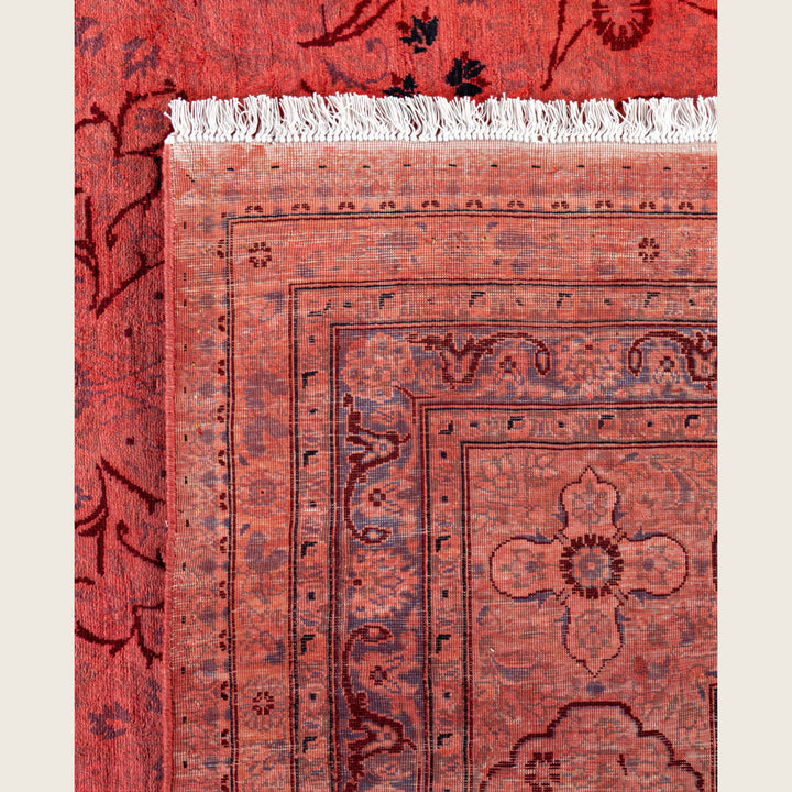 Pink Traditional Samsara Wool Rug - 8' x 10'2"