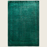 Green Traditional Samsara Wool Rug - 6'2" x 8'10"