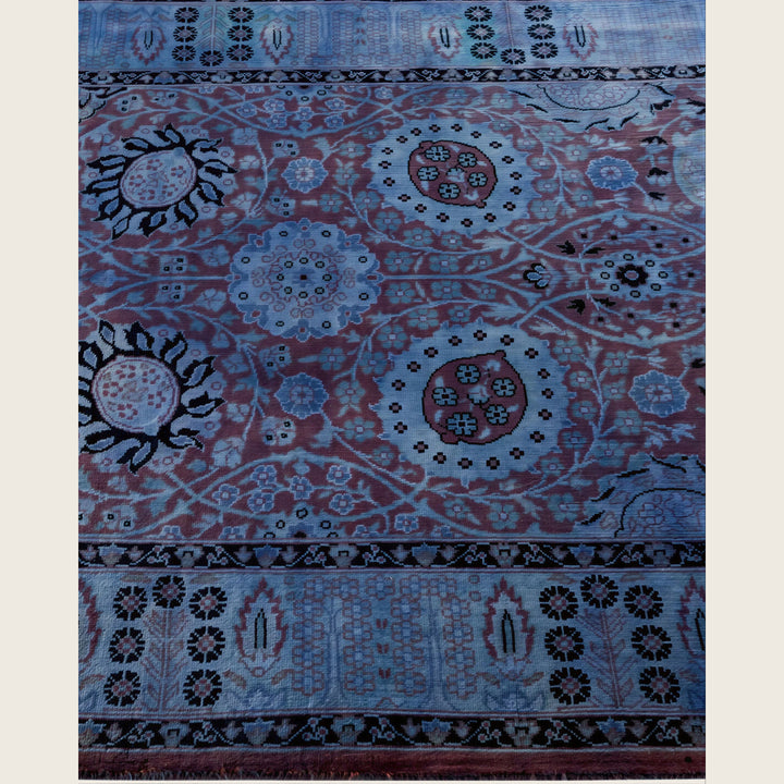 Purple Traditional Samsara Wool Runner - 3'2" x 8'9"