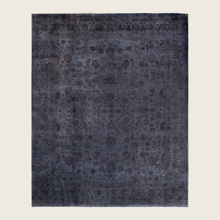 Grey Traditional Samsara Wool Rug - 8'2" x 9'10"