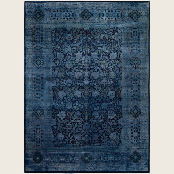 Purple Traditional Samsara Wool Rug - 9'1" x 12'6"