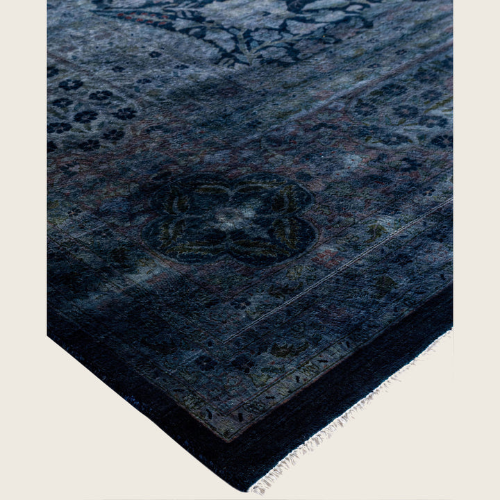 Purple Traditional Samsara Wool Rug - 9'1" x 12'6"