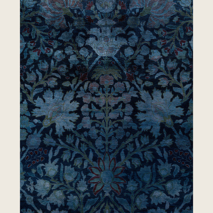 Purple Traditional Samsara Wool Rug - 9'1" x 12'6"