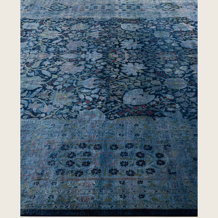 Purple Traditional Samsara Wool Rug - 9'1" x 12'6"