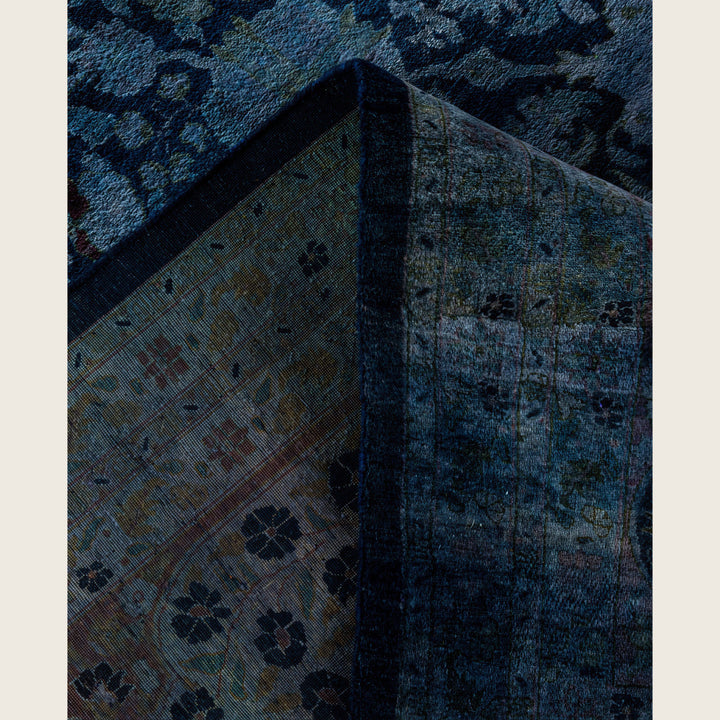 Purple Traditional Samsara Wool Rug - 9'1" x 12'6"
