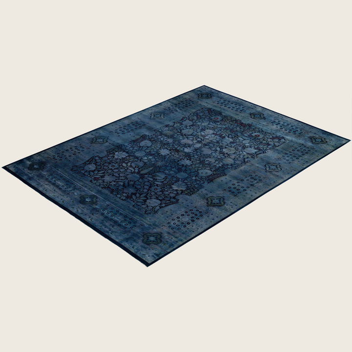 Purple Traditional Samsara Wool Rug - 9'1" x 12'6"