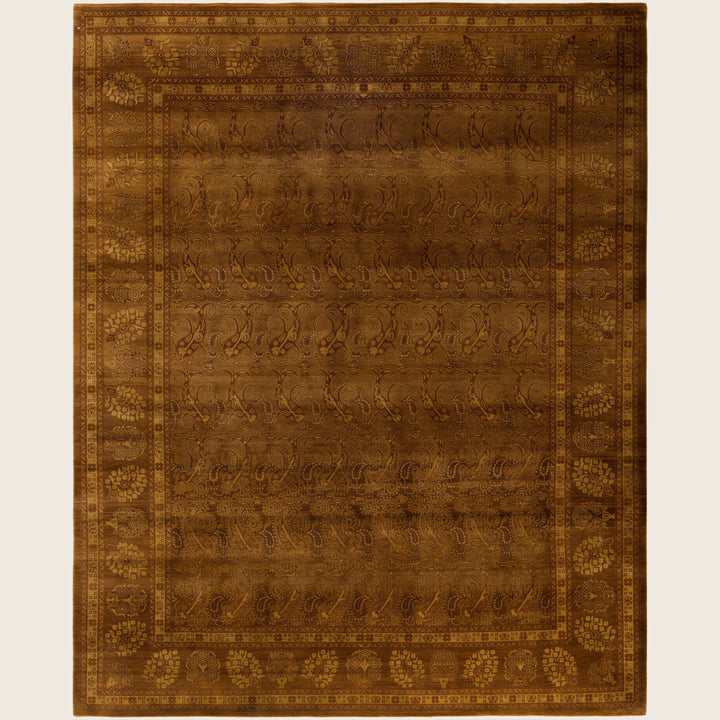Gold Traditional Samsara Wool Rug - 8'3" x 10'4"
