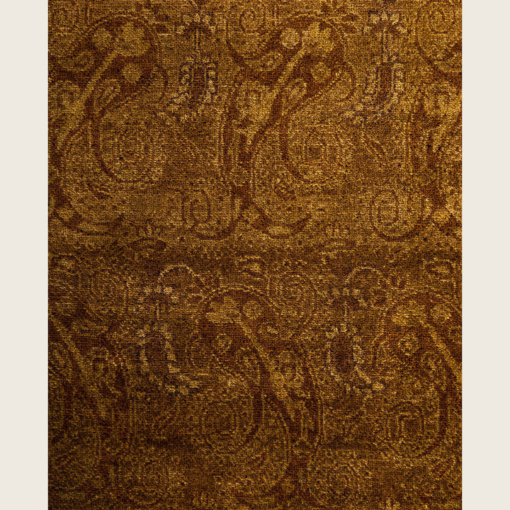 Gold Traditional Samsara Wool Rug - 8'3" x 10'4"