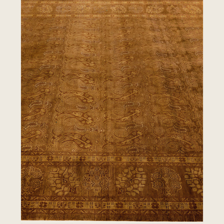 Gold Traditional Samsara Wool Rug - 8'3" x 10'4"