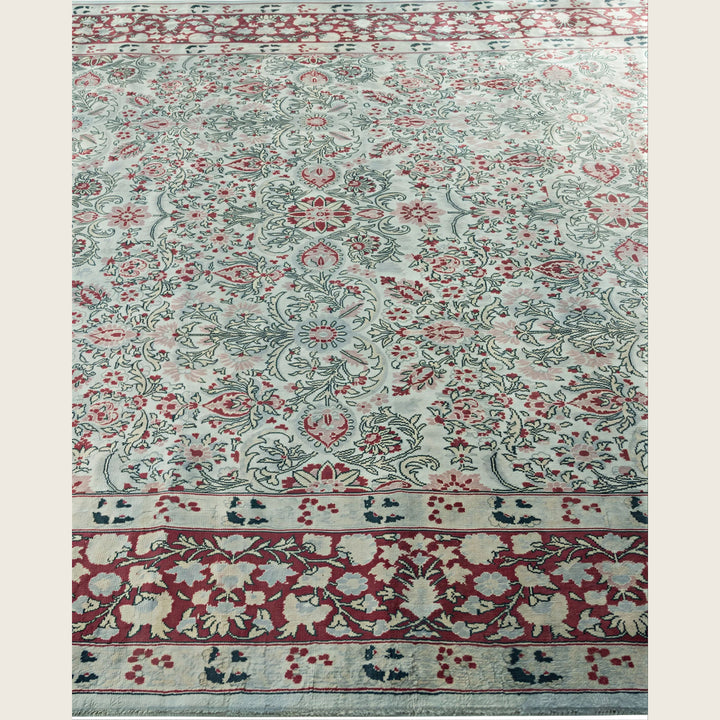 Grey Traditional Samsara Wool Rug - 6'1" x 11'8"