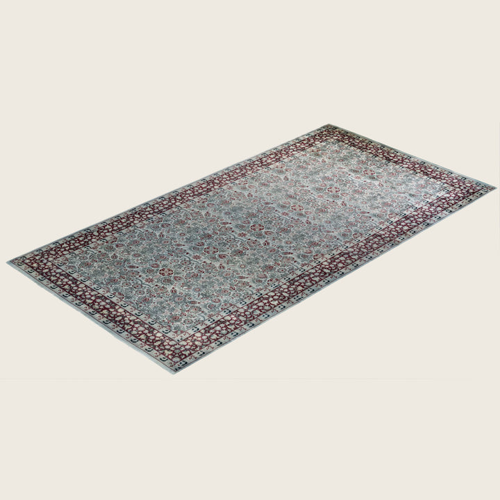 Grey Traditional Samsara Wool Rug - 6'1" x 11'8"