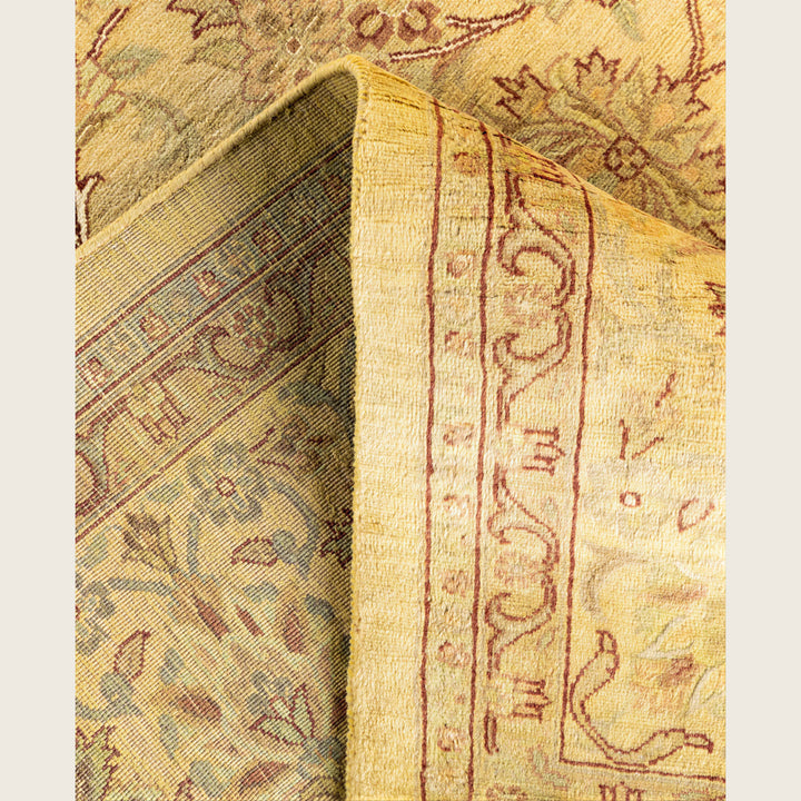 Yellow Traditional Samsara Wool Rug - 6'9" x 9'10"