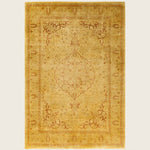 Yellow Traditional Samsara Wool Rug - 4'6" x 6'9"