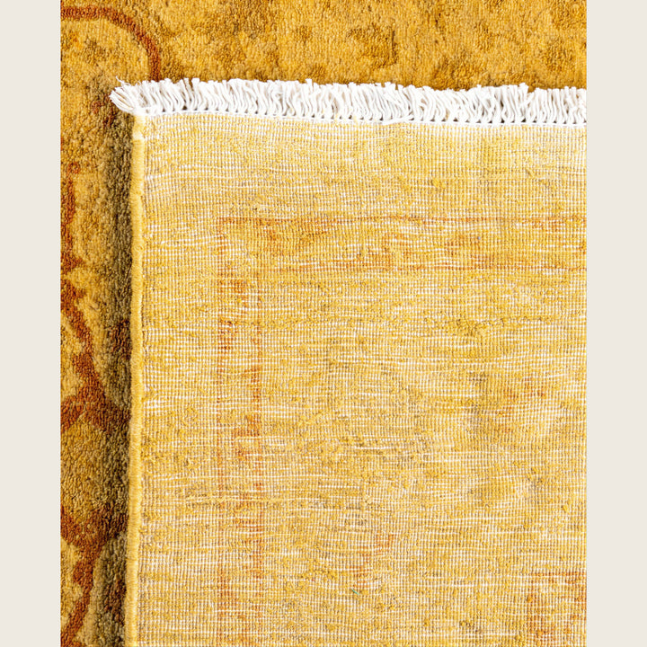 Yellow Traditional Samsara Wool Rug - 4'6" x 6'9"