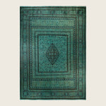 Green Traditional Samsara Wool Rug - 10'1" x 14'2"