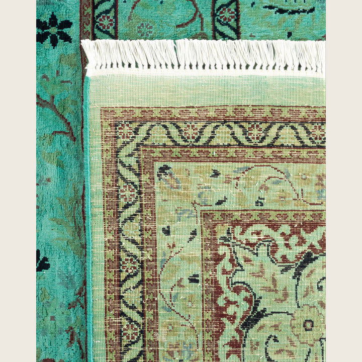 Green Traditional Samsara Wool Rug - 10'1" x 14'2"