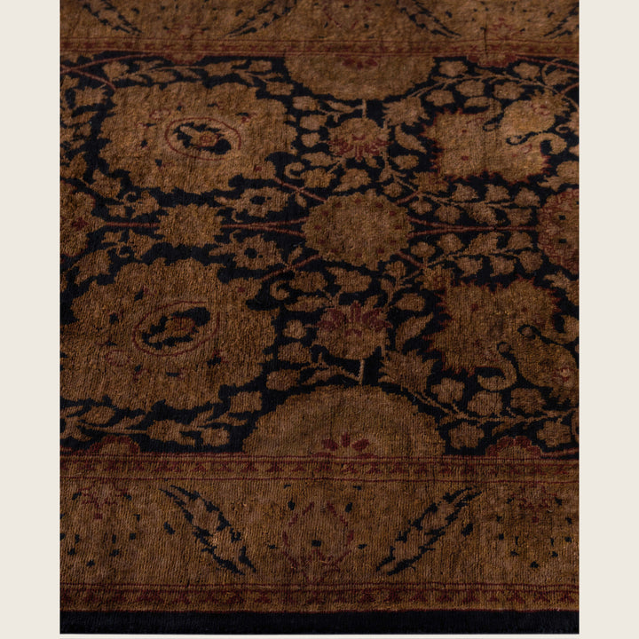 Brown Traditional Samsara Wool Runner - 2'7" x 6'8"
