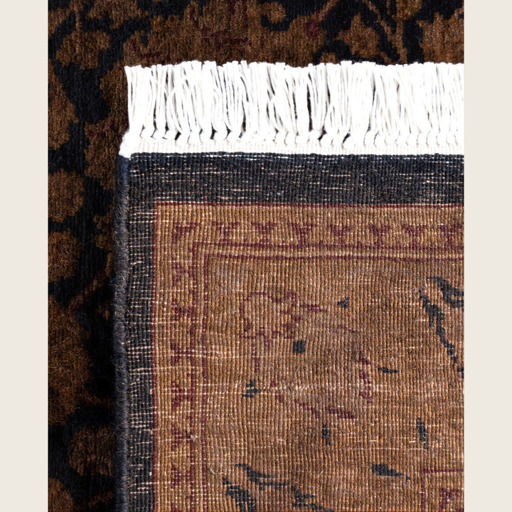 Brown Traditional Samsara Wool Runner - 2'7" x 6'8"