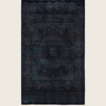 Black Traditional Samsara Wool Rug - 4'5" x 7'2"