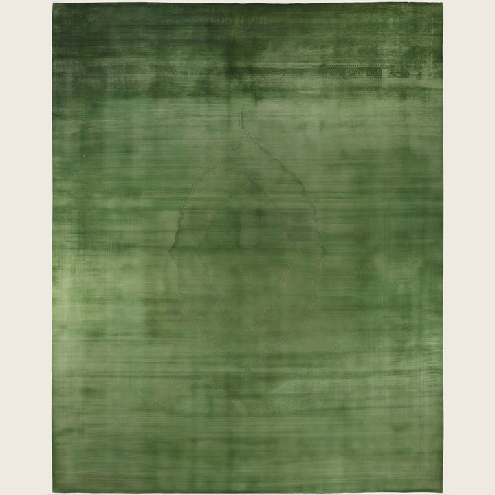 Green Traditional Samsara Wool Rug - 12'2" x 14'10"