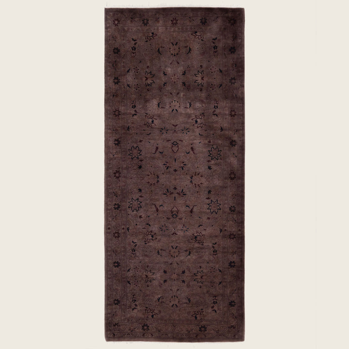 Brown Traditional Samsara Wool Runner - 2'7" x 6'5"