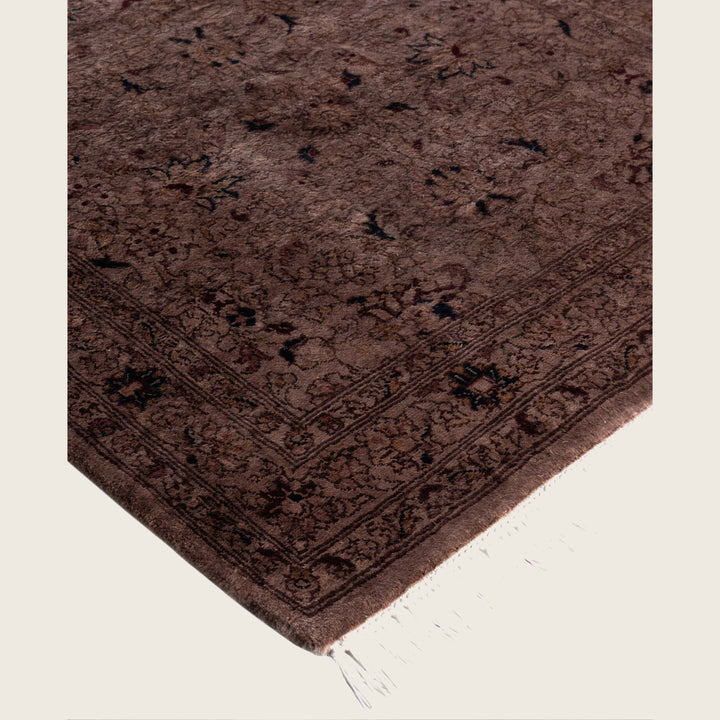 Brown Traditional Samsara Wool Runner - 2'7" x 6'5"