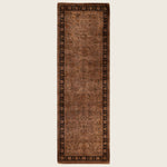 Brown Traditional Samsara Wool Runner - 2'7" x 8'1"