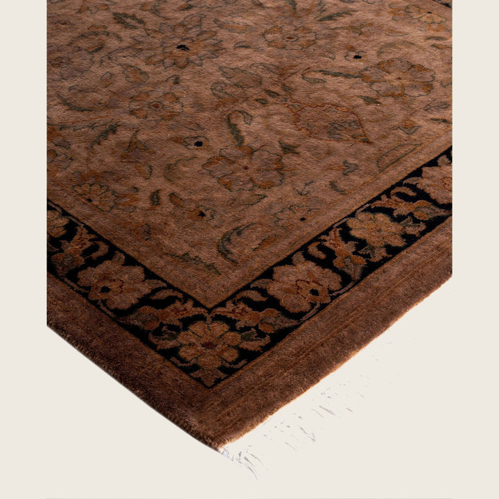 Brown Traditional Samsara Wool Runner - 2'7" x 8'1"