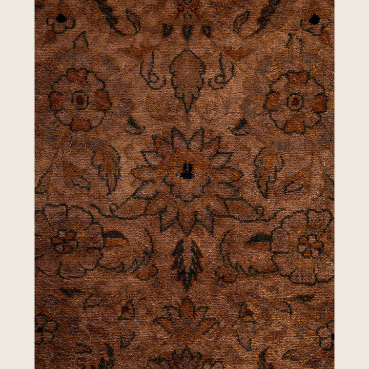 Brown Traditional Samsara Wool Runner - 2'7" x 8'1"