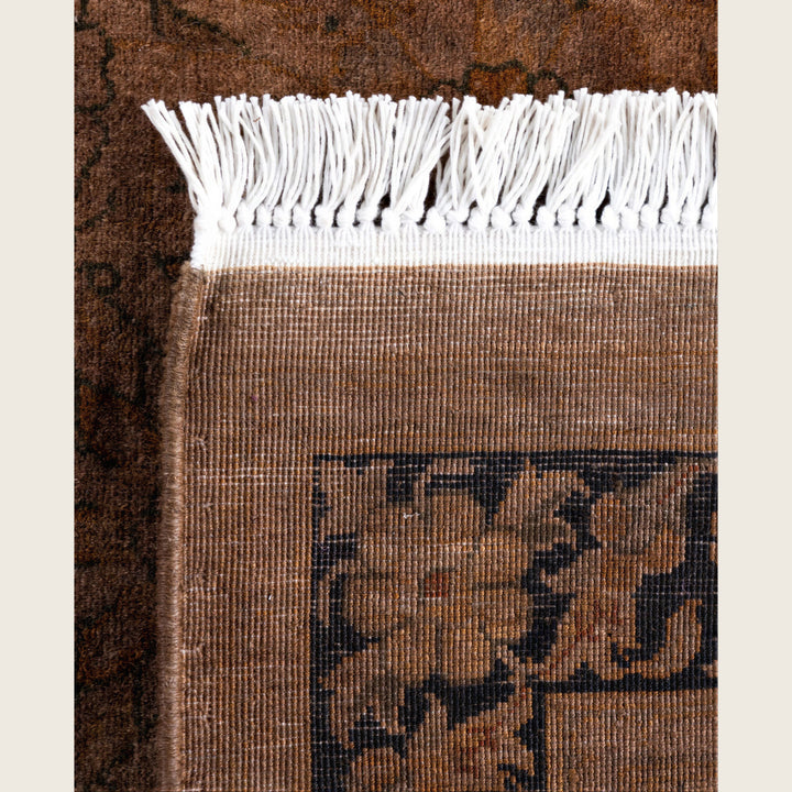 Brown Traditional Samsara Wool Runner - 2'7" x 8'1"