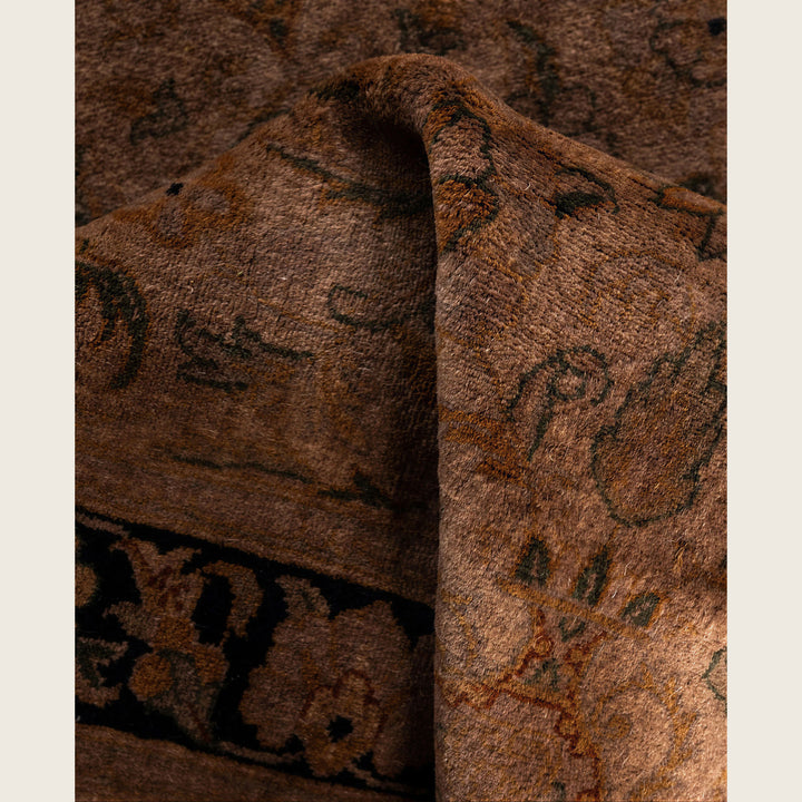 Brown Traditional Samsara Wool Runner - 2'7" x 8'1"