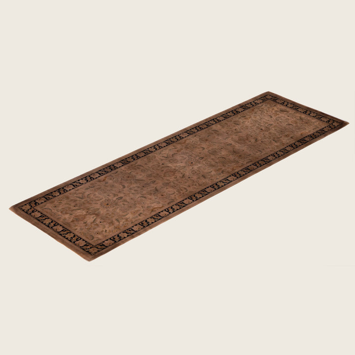 Brown Traditional Samsara Wool Runner - 2'7" x 8'1"