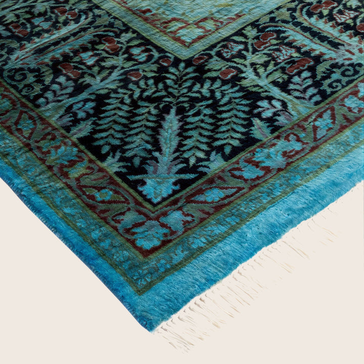 Blue Traditional Samsara Wool Rug - 9'2" x 12'1"