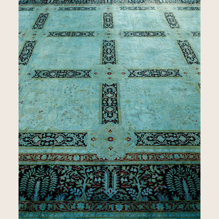 Blue Traditional Samsara Wool Rug - 9'2" x 12'1"