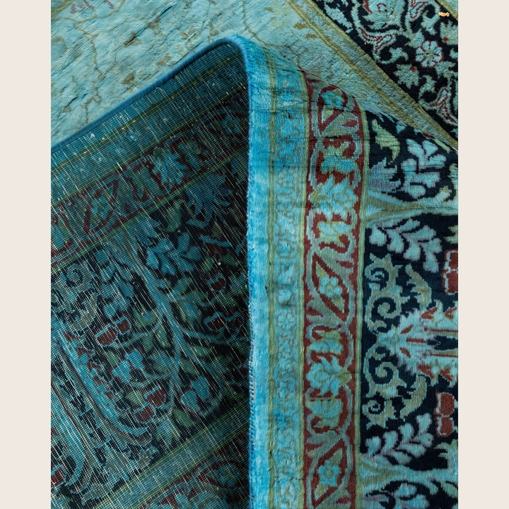 Blue Traditional Samsara Wool Rug - 9'2" x 12'1"